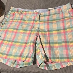COPY - Pastel plaid Crown and Ivy women’s shorts